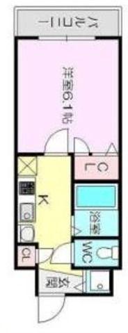プレサンス新大阪クレスタ(1K/5階)の間取り写真