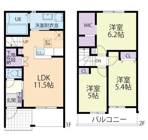 ALTAIR(3LDK/1階)の間取り写真