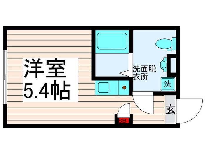 興和ビル(ワンルーム/4階)の間取り写真