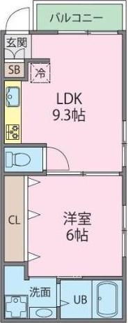 GL AP(1LDK/1階)の間取り写真