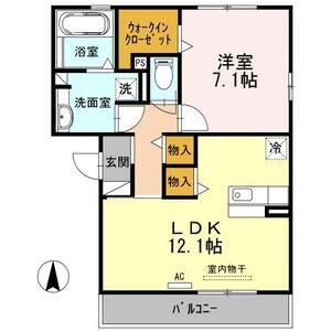 ロワメゾン松陽(1LDK/3階)の間取り写真