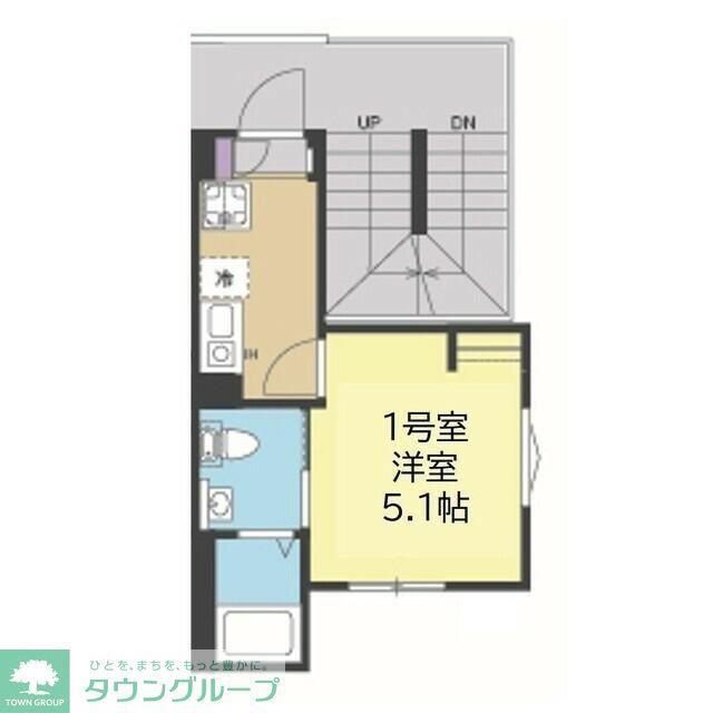 NORDUS AXIS(1K/1階)の間取り写真