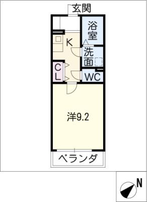 SMILE ITO(1K/3階)の間取り写真