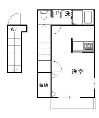 STORIA実籾(ワンルーム/2階)の間取り写真