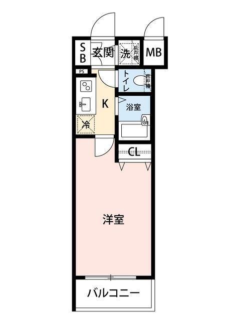 マイナビSTAYミライエ西新宿五丁目フロント(1K/3階)の間取り写真