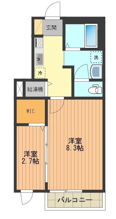 プラナスノーブル(1SK/3階)の間取り写真