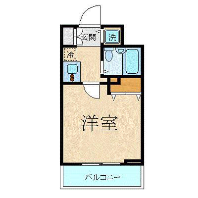 スカイコート日本橋壱番館(1K/3階)の間取り写真