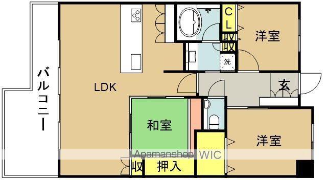 プレミスト橘公園レジデンス(3LDK/4階)の間取り写真