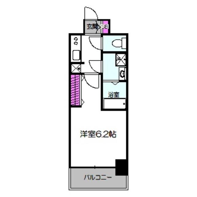 JMFレジデンス都島(1K/5階)の間取り写真