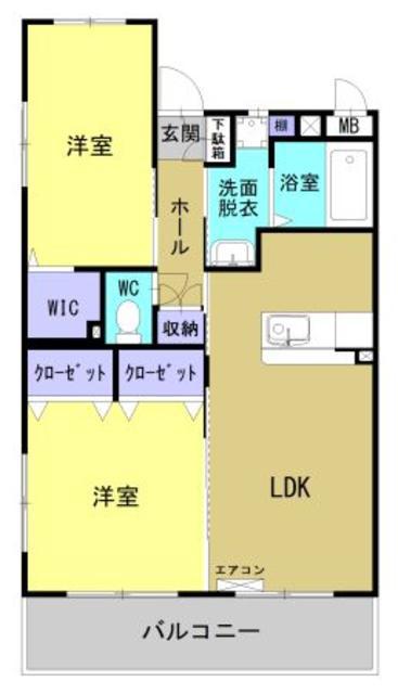 フローレ(2LDK/1階)の間取り写真