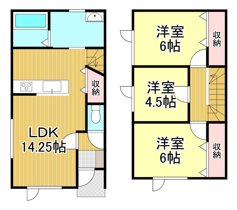 クォーレ(3LDK/1階)の間取り写真