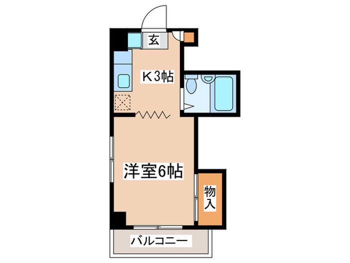 ピアセルナ(1K/1階)の間取り写真
