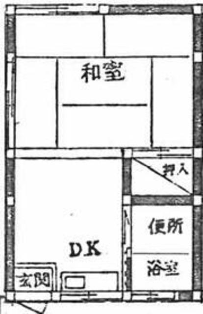 コーポ大泉(ワンルーム/1階)の間取り写真