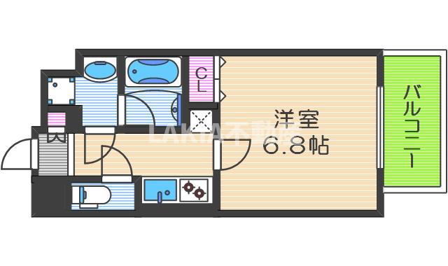 アコード中之島(1K/10階)の間取り写真