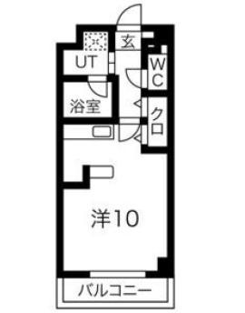 TS REAL(1K/2階)の間取り写真