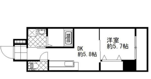 ラプラージュ(1DK/3階)の間取り写真