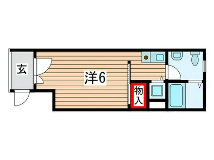 RIGATO F(ワンルーム/1階)の間取り写真