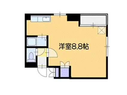 パークヒルズ文京台(ワンルーム/6階)の間取り写真