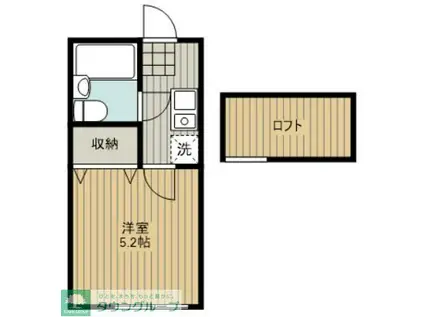 アリス深谷3号館(1K/1階)の間取り写真