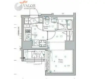 SYFORM YOKOHAMA-HIRANUMABASHI(1K/9階)の間取り写真