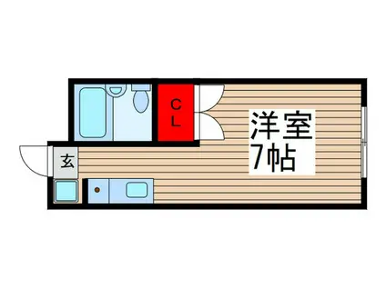 BEATLES SQUARE(ワンルーム/1階)の間取り写真