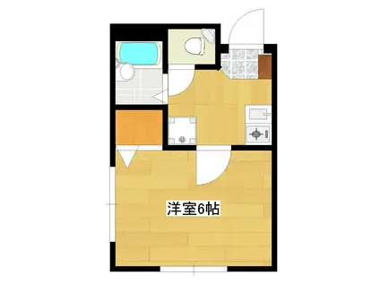 メゾン中目黒(1K/1階)の間取り写真