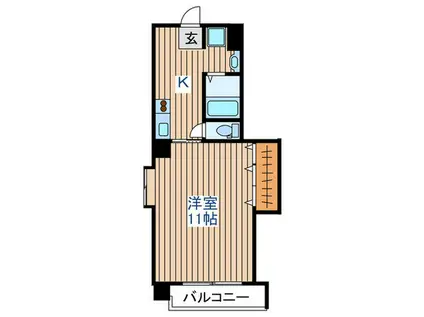 みつはビル(1K/5階)の間取り写真