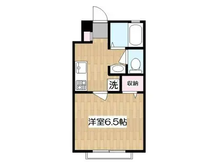 ソレイユ東が丘(1K/1階)の間取り写真