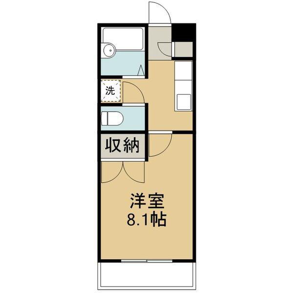 プリベール仙台21(1K/2階)の間取り写真