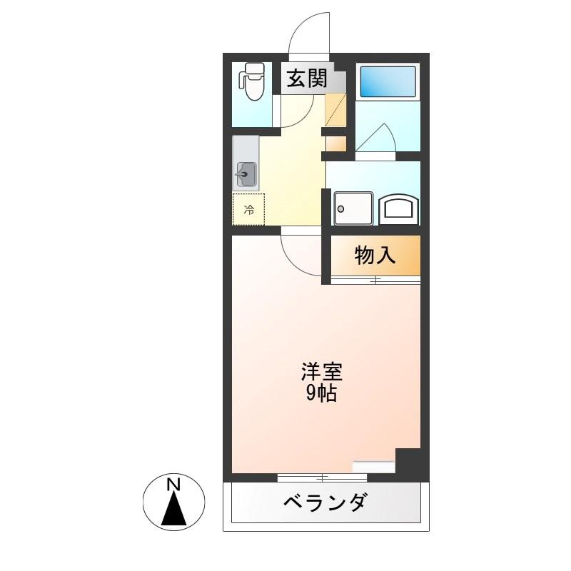 ハートフルマンション(1K/1階)の間取り写真