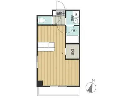 アルエット(ワンルーム/3階)の間取り写真