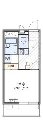 レオパレスオネスティV(1K/1階)の間取り写真