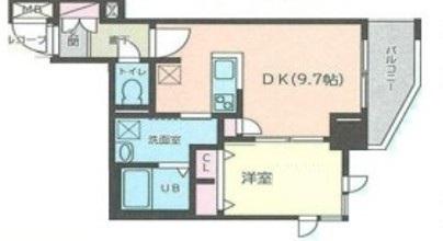 フィオーレ品川(1DK/2階)の間取り写真