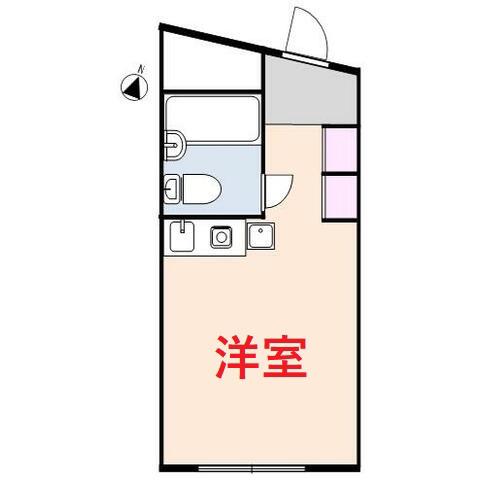 高輪パームビル(ワンルーム/3階)の間取り写真