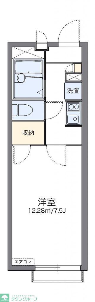 レオパレスHK寿町(1K/2階)の間取り写真