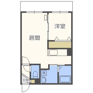 MELIORA(1LDK/2階)の間取り写真