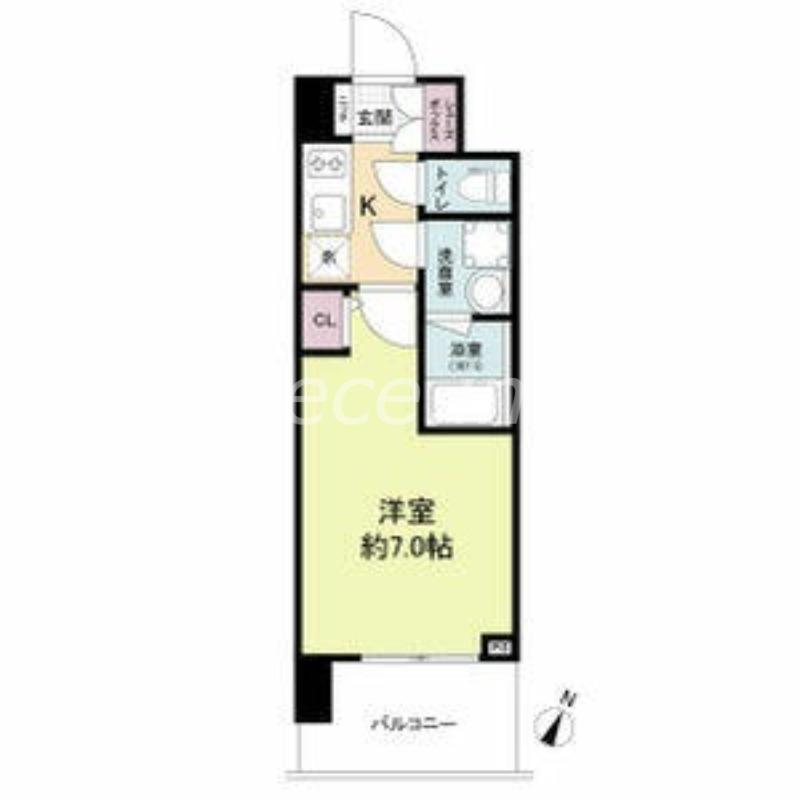 スプランディッドⅡ(1K/5階)の間取り写真