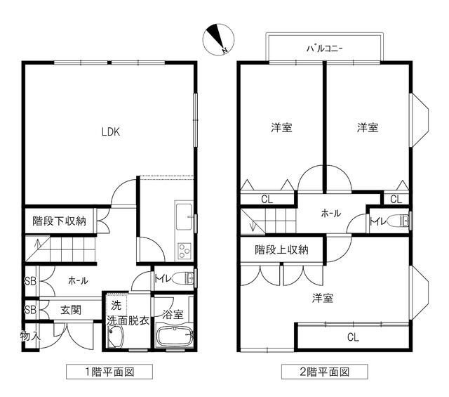 ベルーナ(3LDK/1階)の間取り写真