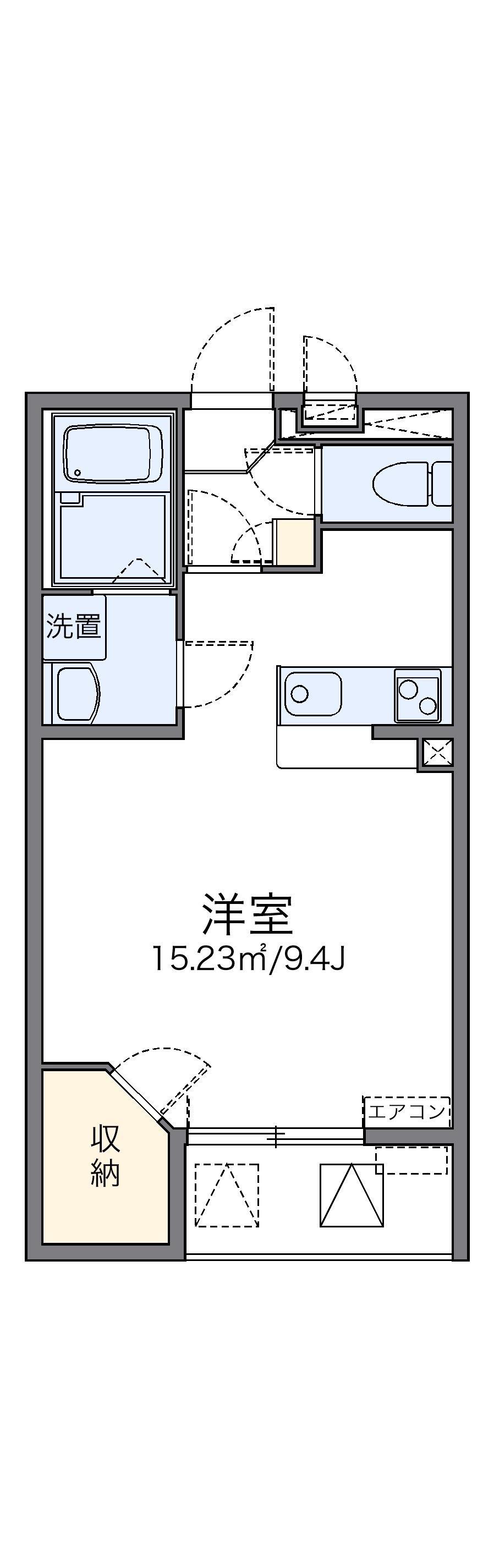 レオネクスト藤(1K/2階)の間取り写真