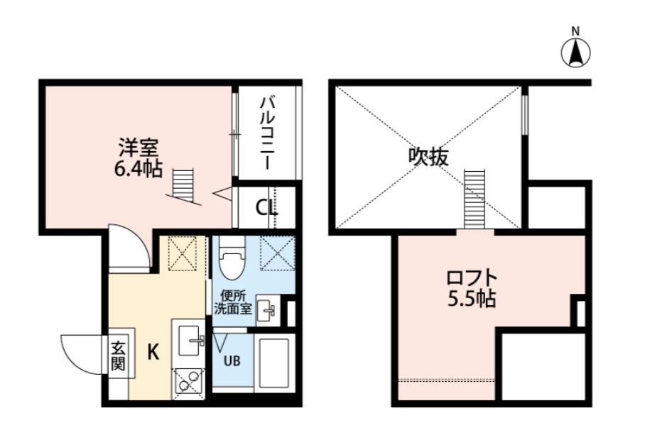 VELLA(1K/1階)の間取り写真