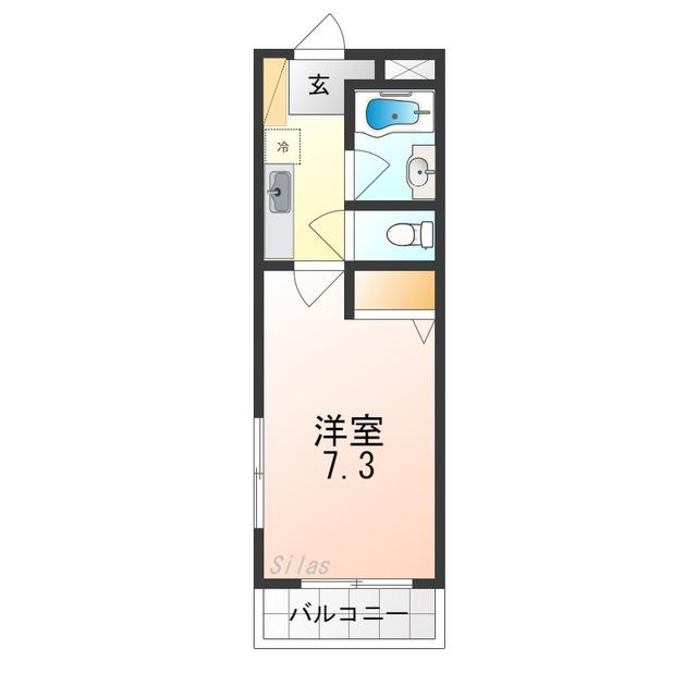 コンフォール(1K/1階)の間取り写真