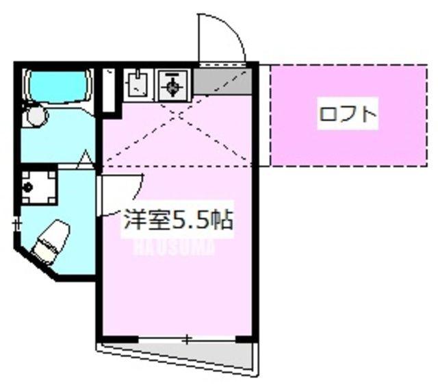 モンシェリー西日暮里(ワンルーム/3階)の間取り写真