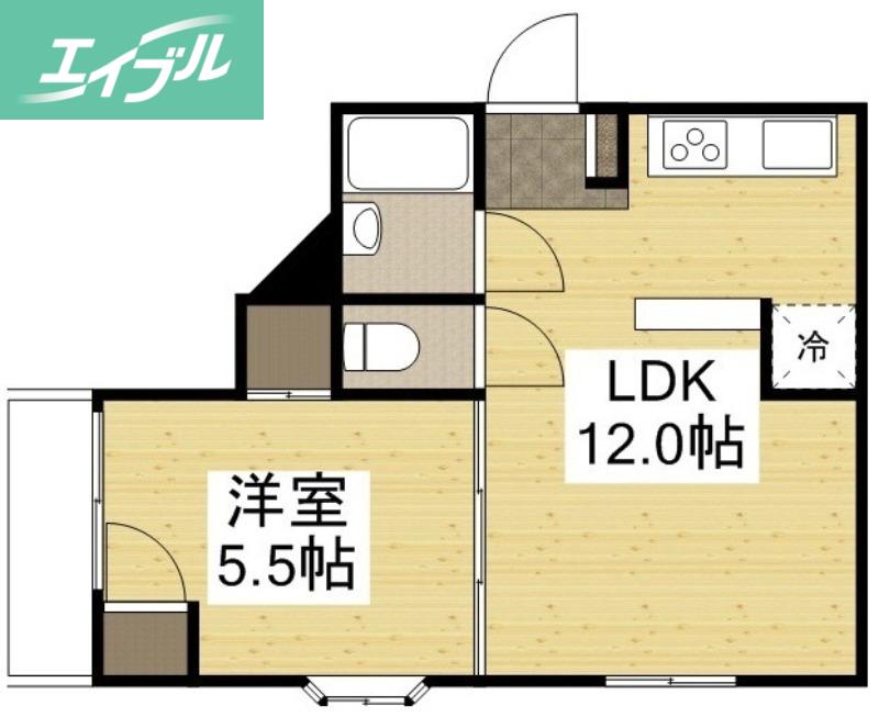 エイトバレー54(1LDK/6階)の間取り写真