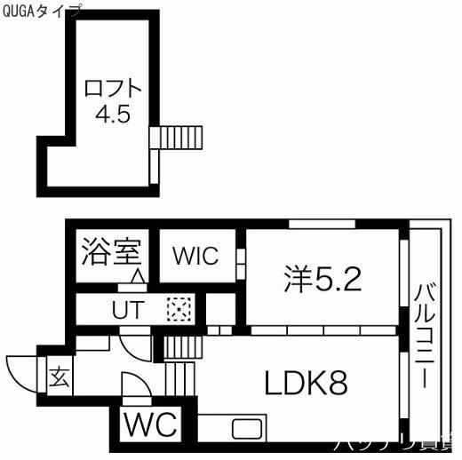 シャルマン・サリ十番町(1LDK/1階)の間取り写真