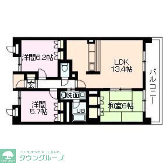 N.グランドゥール(3LDK/2階)の間取り写真