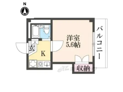 レオパレス光善寺第2(1K/2階)の間取り写真