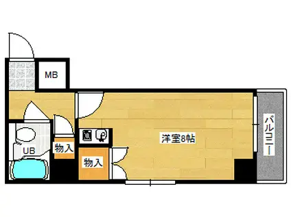 ワイアンドワイ宝町ビル(ワンルーム/4階)の間取り写真