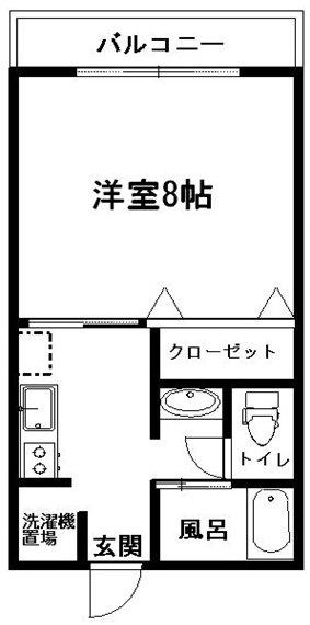 エルガーラ53(1K/2階)の間取り写真