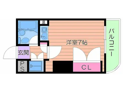 フォーラム都島内代駅前(ワンルーム/6階)の間取り写真