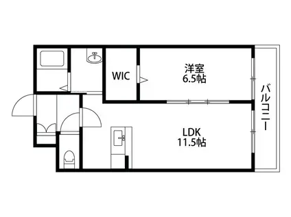 サンローズ(1LDK/2階)の間取り写真